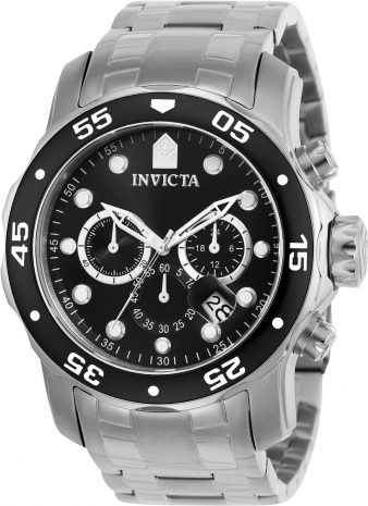 Invicta Men's 0069 Pro Diver Quartz Chronograph Black Dial Watch IW-06