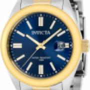  Invicta 38489 Pro Diver Reloj de cuarzo con esfera azul de 3 manecillas IW-06