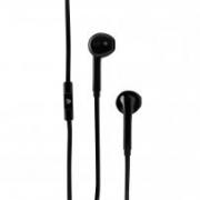 In-Ear Stereo Earbuds with In-line Microphone - handsfree, tangle free with flat cable design IM-04 HA130-BLK-21NC