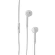 In-Ear Stereo Earbuds with In-line Microphone - handsfree, tangle free with flat cable design IM-04 HA130-WHT-21NC-1