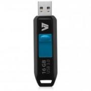 16GB USB 3.0 Flash Drive - With Retractable USB connector-IM-04-VU316GDR-BLK-3N