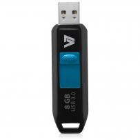 8GB USB 3.0 Flash Drive - With Retractable USB connector IM-04-VU38GDR-BLK-3N
